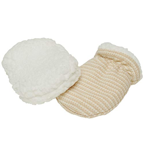 Paladoo Baby Mittens Sherpa Lined Fleece 0-24 Months Winter (0-6 Mouths 2 Pairs)