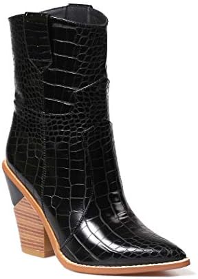 wetkiss Women Western Mid-Calf Boots 