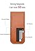 Wallet Money Clip Credit Card holder - Leather Magnetic Cash Holder for Men(Brown)