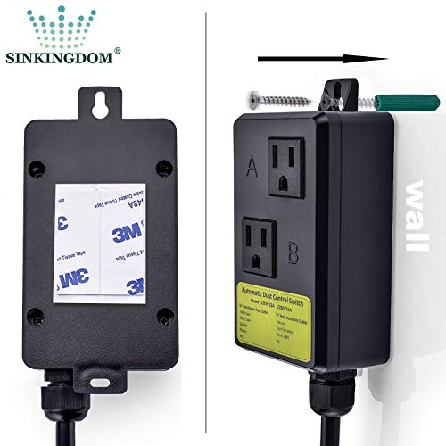 SINKINGDOM Automatic Vacuum Switch for Dust Collector, Delay On/Off