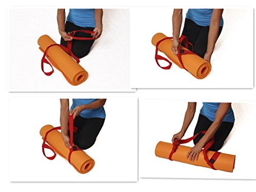 image for Clever Yoga Yoga Mat Strap Sling – Adjustable Durable Cotton Yoga Ma