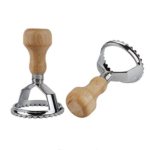 1 Piece Dumpling Maker, Metal Dumpling Mold, 6.5cm Round Ravioli Stamp Pasta Cutter, Pelmeni Dough Dumpling Pie Ravioli Tray, Pastry Maker Mould Tool for DIY Cooking Baking, Ravioli Maker Molding