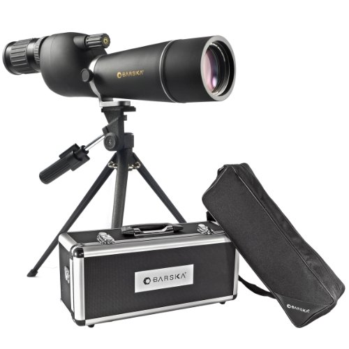 BARSKA Naturescape 15-45x60 Straight Spotting Scope with Tripod And Premium Hard Case