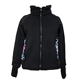 Victoria's Challenge Warm Fleece Ice Figure Skating Jacket Blue Pink Purple Black VJ3