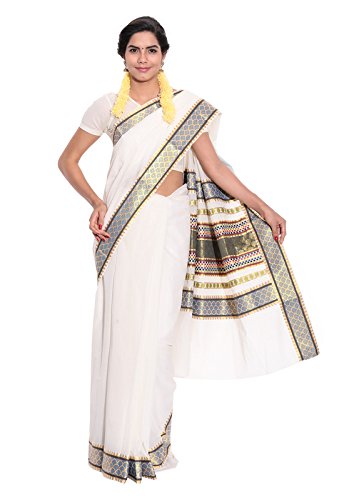 Kerala kasavu Cotton Saree with Blouse