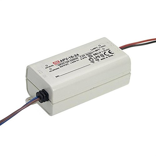 Mean Well USA APC-16-700 Power Supply; AC-DC; 24V@0.7A; 90-264V In; LED Driver; Constant Current; APC Series (Nonreturnable)