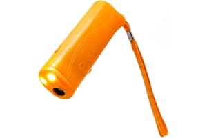 OYEFLY Handheld Dog Trainer, 3 in 1 with LED Flashlight,Bark Stopper Dog Trainer Devices Training Tool/Stop Barking(Yellow)
