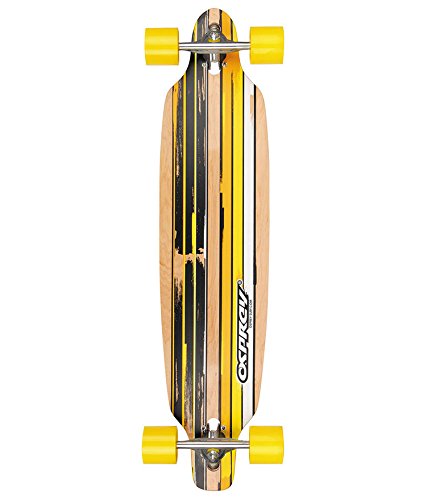 Osprey Twin Tip Longboard Skateboard, 39-Inch, Yellow