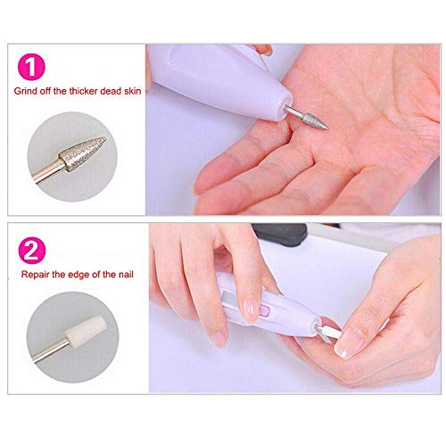 image for Juweishangmao Electric Nail Drill Bits, 5-in-1 Electric Manicure Nail 