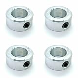 Four (4) 3/4" Bore Zinc Plated Steel Shaft Collars w/Set Screw