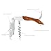 Vino Luxe Premium Waiters Corkscrew with Rosewood Handle, Double Hinged Fulcrum, Serrated Foil Cutter,Bottle Opener, Professional Grade, Perfect for Uncorking Wine Bottles