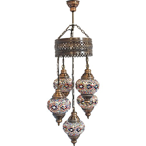 Chandelier, Ceiling Lights, Turkish Lamps, Hanging Mosaic Lights