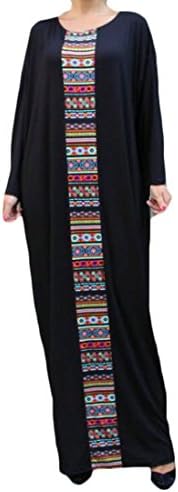C&H Women Chic Fall/Winter Gown Abaya Dubai Long Sleeve Muslim Dress