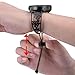 VIGOSS Metal Bracelet Compatible with Galaxy 42mm Watch Bands/Galaxy Watch Active 40mm Band Black Women 20mm Stainless Steel Bangle for Samsung Galaxy Watch 42mm R810/Galaxy Watch Active 40mm R500