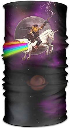 Redcong Headwear Headband Unicorn And Marshmallows Head Scarf Wrap Sweatband Sport Headscarves For Men Women