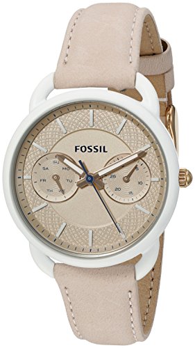 Fossil Women's ES4008 Tailor Multifunction Light Brown Leather Watch