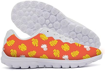 rttyl et67u67 Wear-resistant Womens Tropical Fruits Pineapple And Leafs Walking Running Shoes