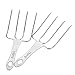 Stainless Steel Turkey Lifter,Set of 2 Heavy Roasted Turkey Meat Forks For Thanksgiving