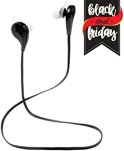 Star Earphone Bluetooth โ Universal Phones/Tablet/Laptop Wireless Stereo V4.1 for Running/Workouts | Advanced Crystal Clear 15m/49ft Transmission | Lasting Battery Less Charge Time | Black | 1030.2