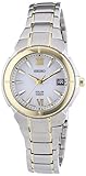 Seiko Women's SUT022 Solar Two Tone Stainless Steel Bracelet Watch