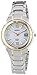 Seiko Women's SUT022 Solar Two Tone Stainless Steel Bracelet Watch