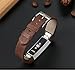 bayite Leather Bands Compatible Fitbit Alta and Alta HR, Chocolate Brown 5.5