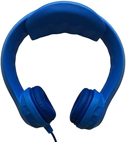 Kidrox Wired Kids Headphones | Volume Limited with Padded Cushions and Removable Size-adjuster | Safe for Children (Blue)