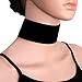 Cougar's Choice® Wide Plain Black Velvet Choker Necklace Suede Choker Necklace