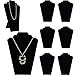 Adorox Black Velvet Padded Necklace Easels Jewelry Display Showcase Tower Stand (6)