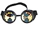 Rainbow Crystal Lenses Steampunk Glasses Chrome Finish Gotchic Welder Goggles