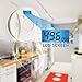 2 Pack Combination Smoke and Carbon Monoxide Detector Alarm Battery Operated Digital Display for Travel Home Bedroom and Kitchen