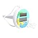 Milliard Outdoor & Indoor Pool and Spa Digital Floating Waterproof Floating Solar Thermometer with Fahrenheit and Celsius Temperature Options (Battery Included). Beach and Palm Summer Design