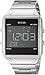 GUESS Men's U0596G1 Digital Display Silver-Tone Watch with Alarm, Dual Time Zone & Chronograph / Stop Watch Functions