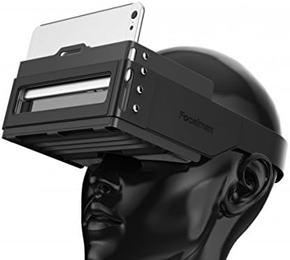 Headset VR Box, Focalmax 3D VR Box Foldable and Portable Light Design for 3D Movies and Games, Black Color