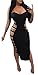 YOMISOY Women Sexy Bandage Hollow Out Backless Solid Spaghetti Strap Summer Long Maxi Outfits Dress