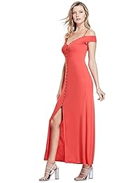 Guess para mujer, sin mangas ensley Maxi vestido
