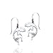 Kokopelli Southwestern Spirit of Music Sterling Silver Hook Earrings