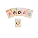 Miraclekoo Cute Cartoon Key Cover PVC Keycaps Id Identify Key Tag,6 Pcs, Each Shape