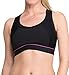 La Leche League Women's Wireless Nursing Sports Bra High Impact Support Nursing Bra, Medium, Black/Hot Pink