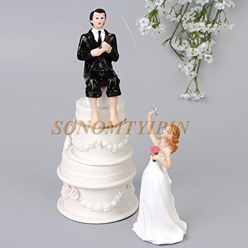 Napravi Rs Accessoires De Decoration Ustensiles A Patisserie Wildeal Cake Placee Sur Lamour Peche Groom Recolter La Mariee Drole Decoration De Gateau De Mariage