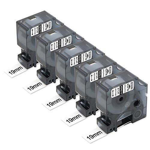 COLORWING Compatible Label Tape Replacement for Dymo 18484(3/4") Permanent Polyester Label Tapes
