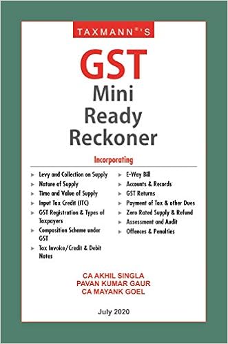Taxmann's GST Mini Ready Reckoner-Amended upto 1st July 2020 (July 2020 Edition)
