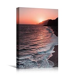 signwin Canvas Wall Art Sun Setting into The...