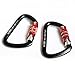 Domum Auto Locking Carabiner Large Quickdraw Quick HMS Heavy Duty Hammock Accessories caribeaner Clip Climbing Rocking Gear Hooks Mountain Aluminium Keychain Swing Screw gate Black Equipment Set