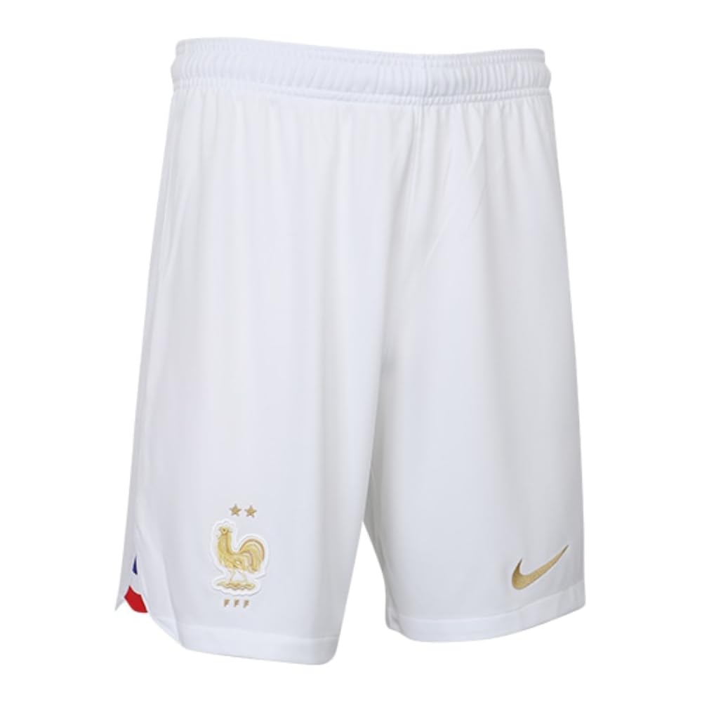 NIKE France DN0731 Season 2022/23 Official Shorts Men's White/White/Metallic Gold S