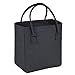 Lunch Tote Bags for Women,Reusable Insulated Lunch Bag Handbags for Women Adults Use for Work,School,Picnic,On The Go (Black)