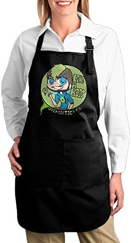 Youtube Jacksepticeye Like A Boss Cotton Canvas Kitchen Apron With Pocket For Gardening Cooking