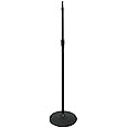 ATLAS SOUND MS20E Heavy Duty Microphone Stand, Iron Base, Black