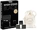Original Whisky Stones BLACK By Teroforma – Handcrafted Polished Soapstone Beverage Chilling Cubes (Set of 9)