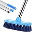 MEIBEI Floor Scrub Brush with Adjustable Long Handle-47.3", Stiff Bristle Grout Brush Tub and Tile Brush for Cleaning Bathroom, Patio, Kitchen, Wall and Deck primary